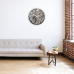 MDF Wall Clock with Sweep Movement Machine & Needle for Living Room, Bedroom, Home, Office, Kitchen & Home Décor (Marble Texture Color)